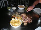 Yep.. you cook it on the table, literally!